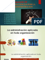 Las Consecuencias de Una Mala Administración