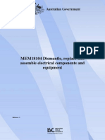 MEM18104 Dismantle, Replace and Assemble Electrical Components and Equipment