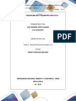 Unidad 1 y 2 Tarea 2 - Desarrollar Ejercicios Algebra, Trigonometria y Geometria Analitica