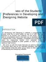 Effectiveness of The Students' Preferences in Developing and Designing Website