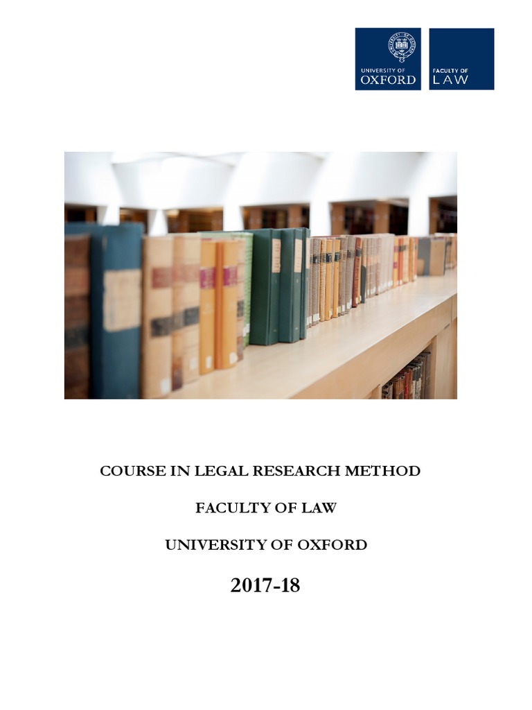 Legal Research Methods Course Guide | PDF | Doctor Of Philosophy ...