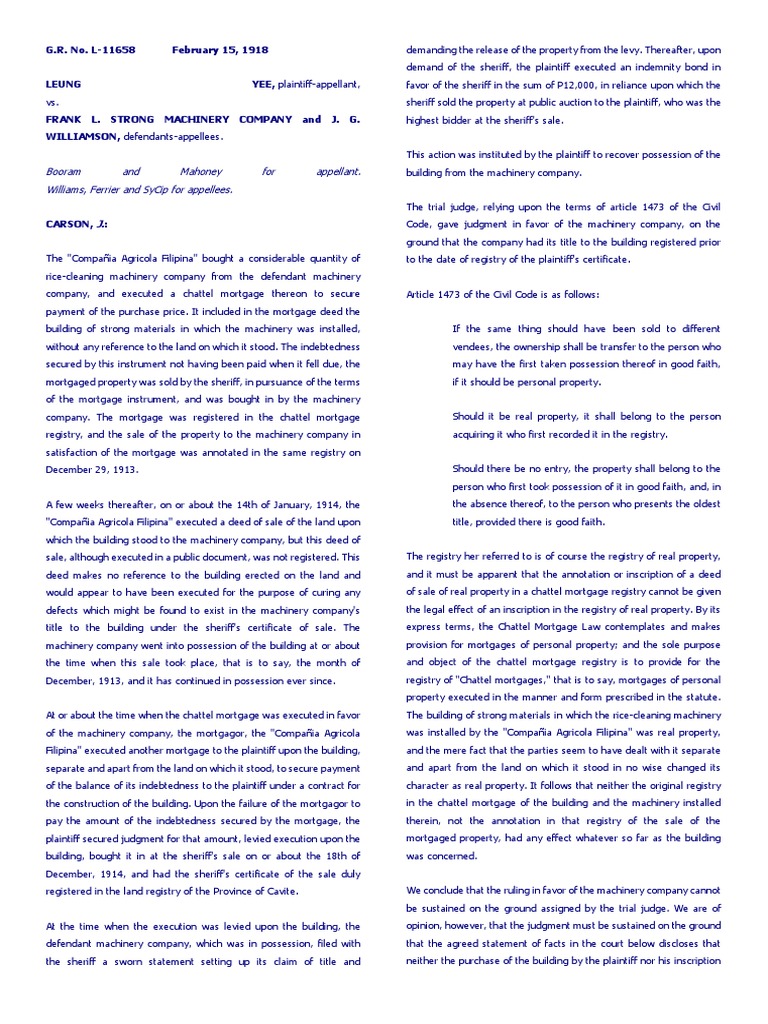 Property Immovable Movable PDF Mortgage Law Ownership