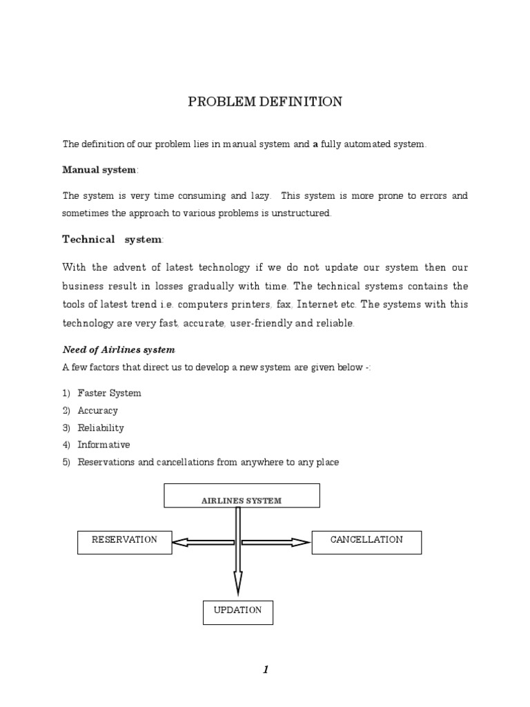 Problem Definition | PDF | Use Case | Class (Computer Programming)