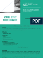 Acs RPL Report Writing Services