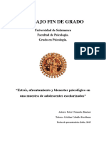 Estrés, Afrontamiento y Bienestar Psicológico en Una Muestra de Adolescentes Escolarizados PDF