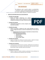 Gestión empresarial ERP Sentercon