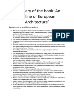 Summary of The Book An Outline of European Architecture': Renaissance and Mannerism