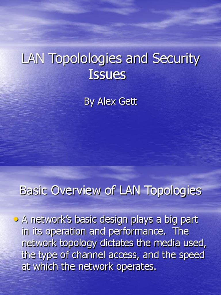 LAN Topologies and Security Overview | PDF | Network Topology ...