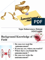 Tegar Raharsenaya Hutami 10202244086: Powerpoint Templates