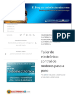 Taller de Electrónica: Control de Motores Paso A Paso - BLOG