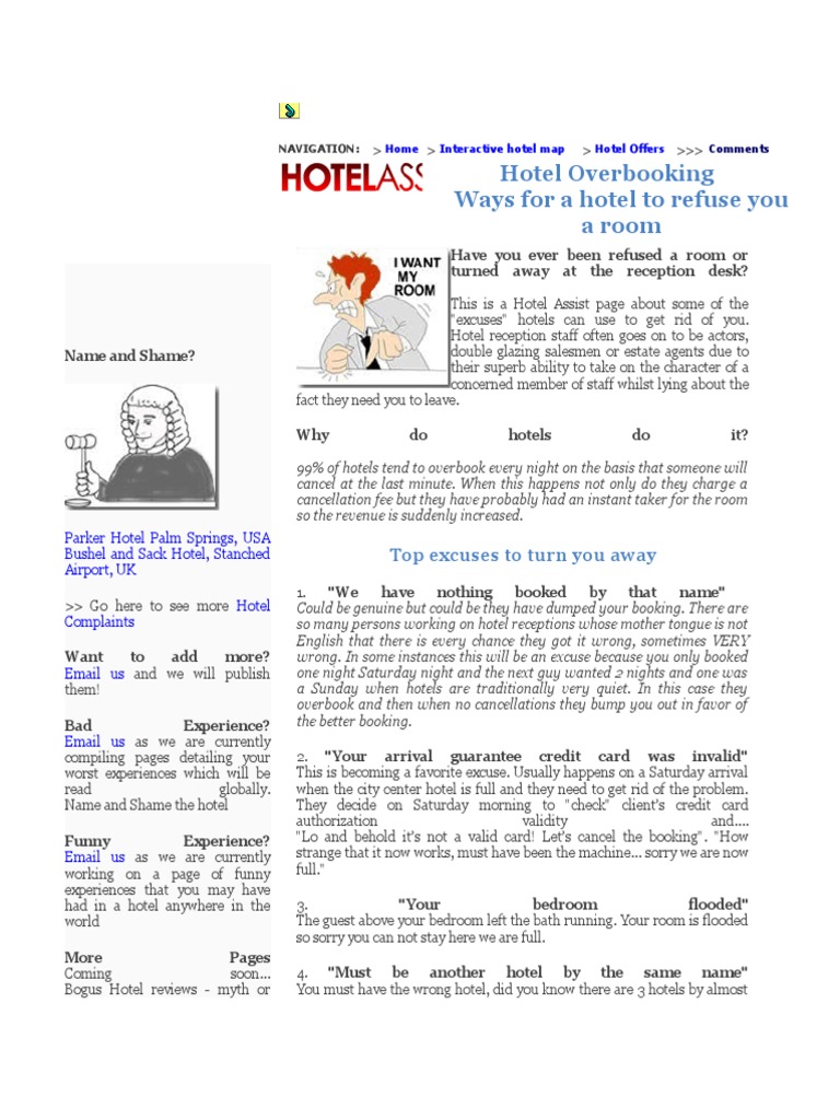 Refuse Room PDF Hotel Business