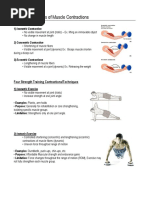 Three Basic Types of Muscle Contractions