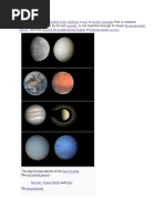 Maleeka Solar System Exhibition Graphic Organizer Planets