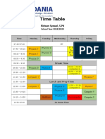 Time Table SMP Revised