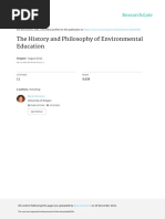 The History and Philosophy of Environmental Educat PDF