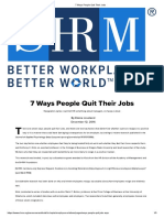 7 Ways People Quit Their Jobs