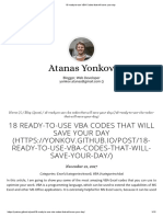 18 Ready-To-use VBA Codes That Will Save Your Day