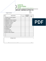 Form Checklist Cutting Thorch