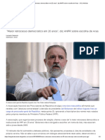 _Maior Retrocesso Democrático Em 20 Anos_, Diz ANPR Sobre Escolha de Aras - UOL Notícias