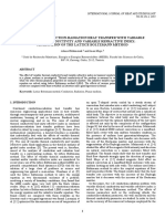 Analysis of Conduction-Radiation Heat Transfer With Variable Thermal Conductivity and Variable Refractive Index: Application of The Lattice Boltzmann Method