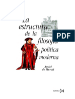 Muralt, André de. La estructura de la filosofía política