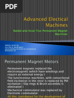 Radial and Axial Flux Permanent Magnet Machines: Meraj Akhtar