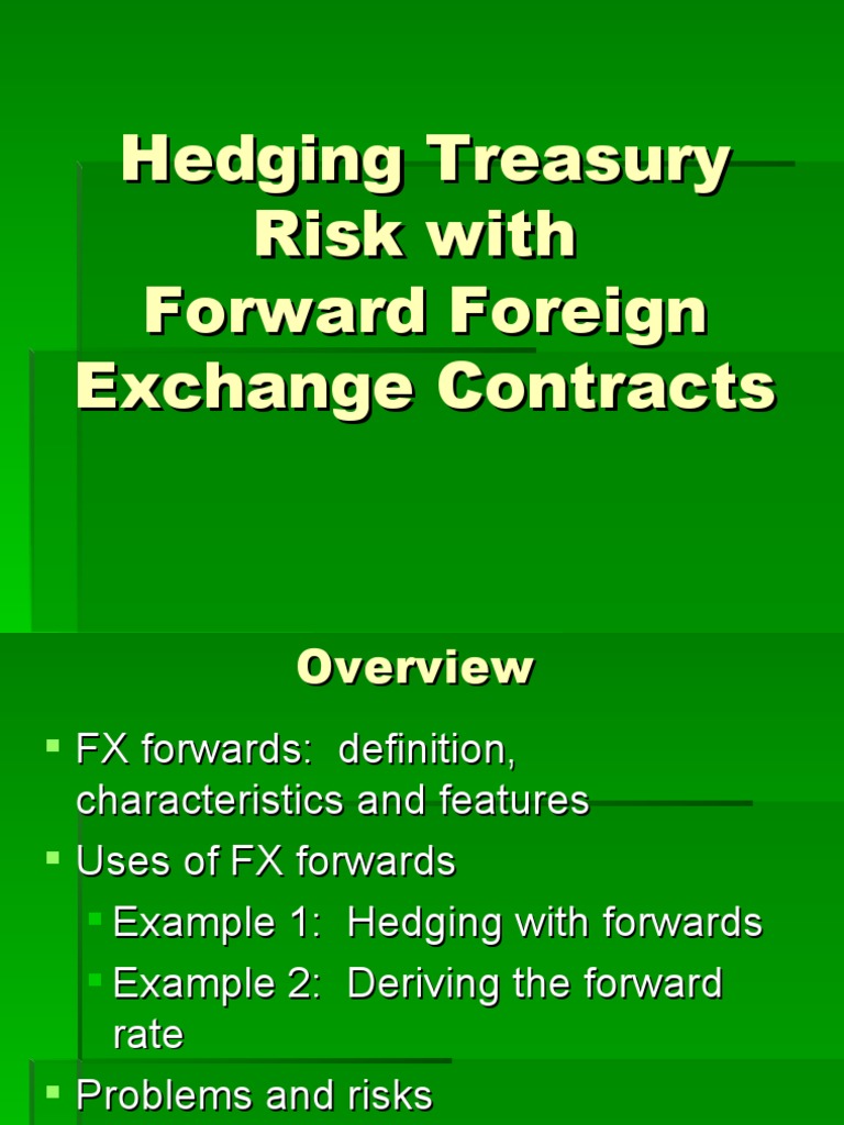 FX Forward Contracts for Hedging Risk | PDF | Foreign Exchange Market ...