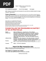 Please Follow The Procedures in Chapter 7 of Acl in Practice PDF