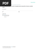 Static Analysis of An Isotropic Rectangular Plate Using Finite Element Analysis (FEA)