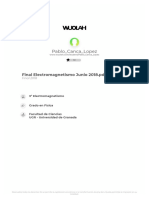 Examen Electromagnetismo