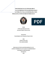 Faktor Pendukung Dan Penghambat Pelaksanaan Supervisi Untuk Meningkatkan Kepatuhan Perawat Dalam Menerapkan Spo Pemasangan Infus Di Rsud Indramayu