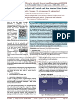 Static Structural Analysis of Vented and Non Vented Disc Brake