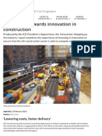 Eight Steps Towards Innovation in Construction