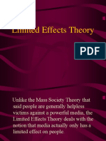 Limited Media Theory: People Have Limited Effects