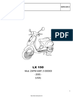 Manuale Vespa LX150