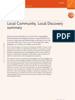 GEOG-2-Local Community, Local Discovery