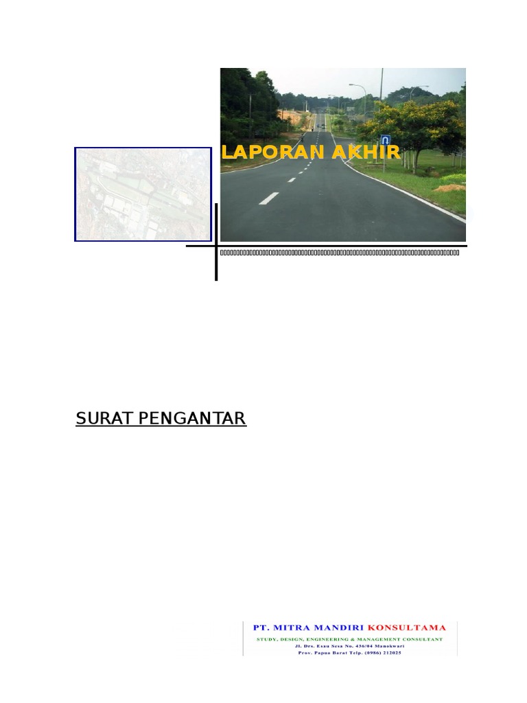 Final Report on Road Construction Project Planning PDF