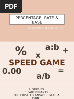 Understanding the Percentage Triangle | PDF | Percentage