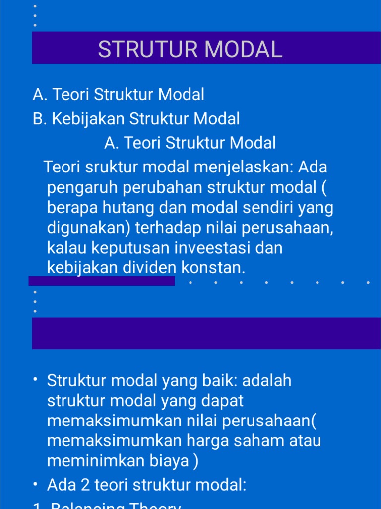 Struktur Modal | PDF