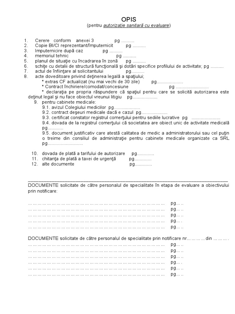 Opis Documentatii (D.S.P.) | PDF