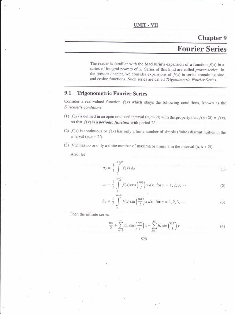 1.2 Fourier Series | PDF | Fourier Series | Functions And Mappings