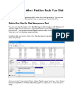 How To Check If You're Disk Uses MBR or GPT Partition Style