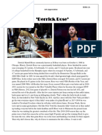 Derrick Rose': Valerio, Cyrus Steven E. Bsma-1A Arts Appreciation