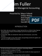Kim Fuller: A Case Study in Managerial Accounting