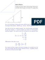 Related Rates Solutions