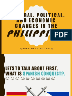 Cultural, Political, and Economic Changes in The: Philippines