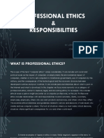 Professional Ethics and Responsibilities