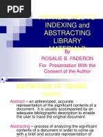 Indexing and Abstracting