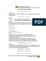 Pertemuan 14 - Sistem Persamaan Linier PDF