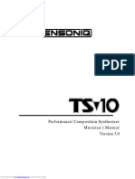 Manual Ensoniq TS10